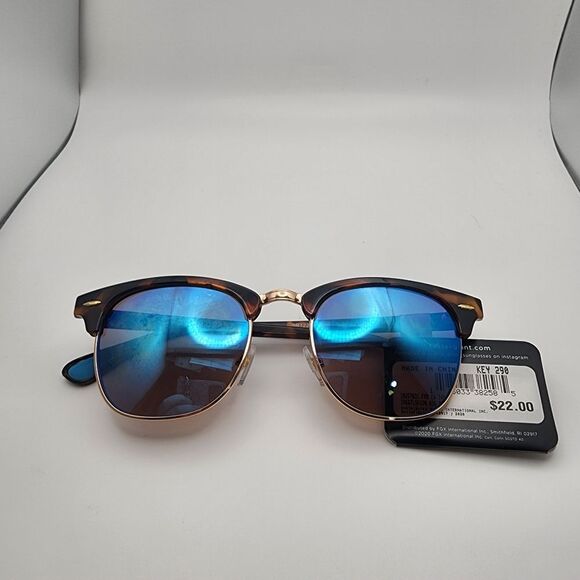 NWT Foster Grant Max Block Tortoiseshell & Gold Sunglasses - Picture 1 of 5